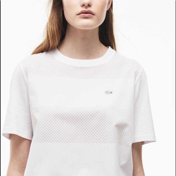 Lacoste Tops - NWT Lacoste Burnout Tunic t-shirt